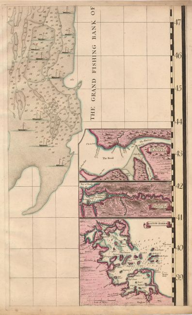 (Part of the Grand Banks) [on sheet with] The Harbour of Placentia [and] The Harbour of Anapolis Royal [and] Boston Harbour