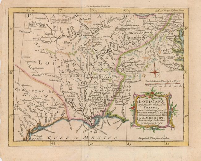 Louisiana, as formerly claimed by France, now containing part of British America to the East & Spanish America to the West of the Mississippi