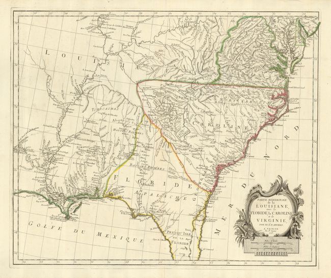 Partie Meridionale de la Louisiane, avec la Floride, la Caroline et la Virginie