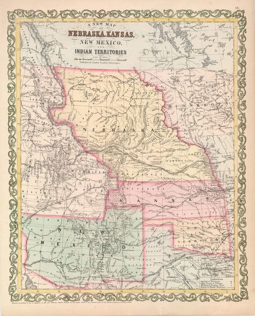 A New Map of Nebraska, Kansas, New Mexico and Indian Territories