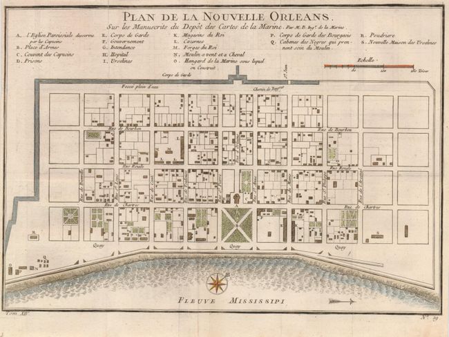 Plan de la Nouvelle Orleans sur les Manuscrits du Depot des Cartes de la Marine