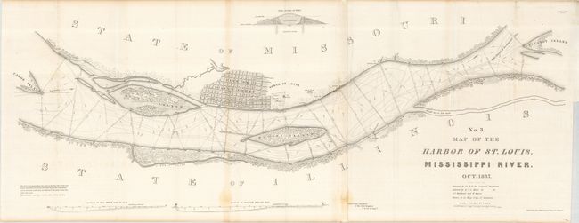 No. 3  Map of the Harbor of St. Louis, Mississippi River