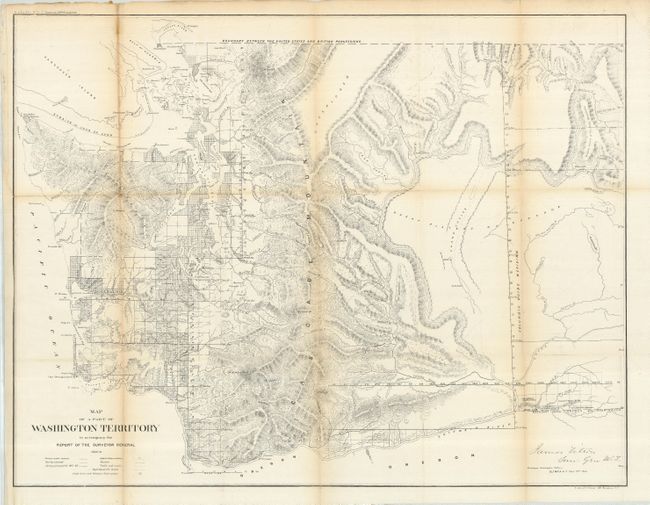 Map of a Part of Washington Territory to accompany the Report of the Surveyor General 1860-61