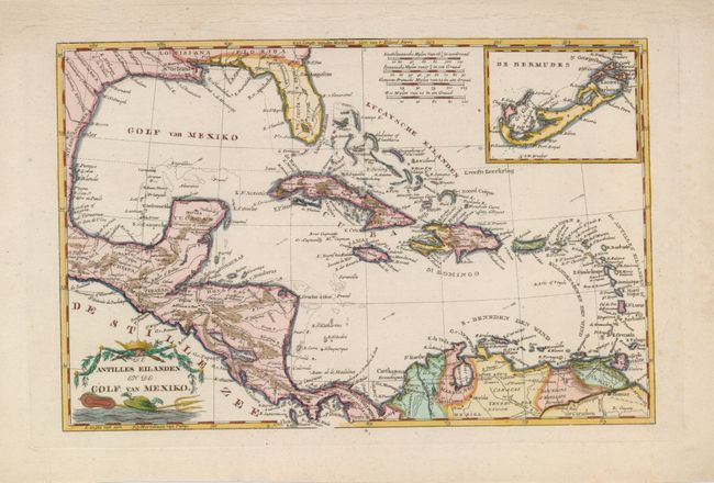 De Antilles Eilanden en do Golf van Mexico