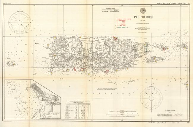 Puerto Rico from Spanish British and U.S. Surveys [in set with] San Juan Harbor Puerto Rico [and] San Juan Porto-Rico Limits of Lands to be Retained by the War and Navy Departments in the Island of San Juan