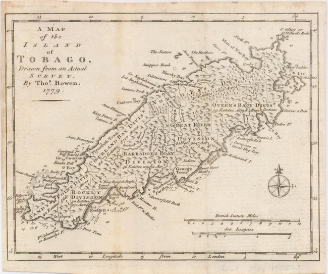 A Map of the Island of Tobago, Drawn from an Actual Survey