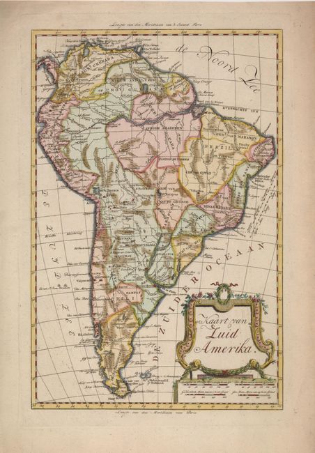 Kaart van Zuid Amerika