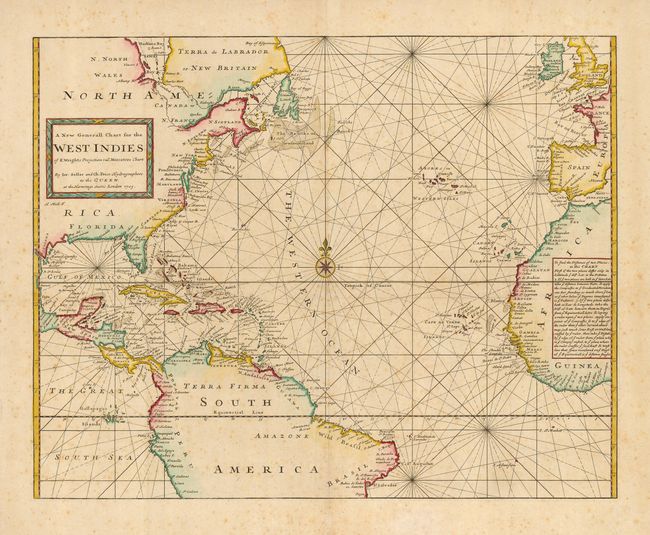 A New Generall Chart for the West Indies of E. Wright's Projection