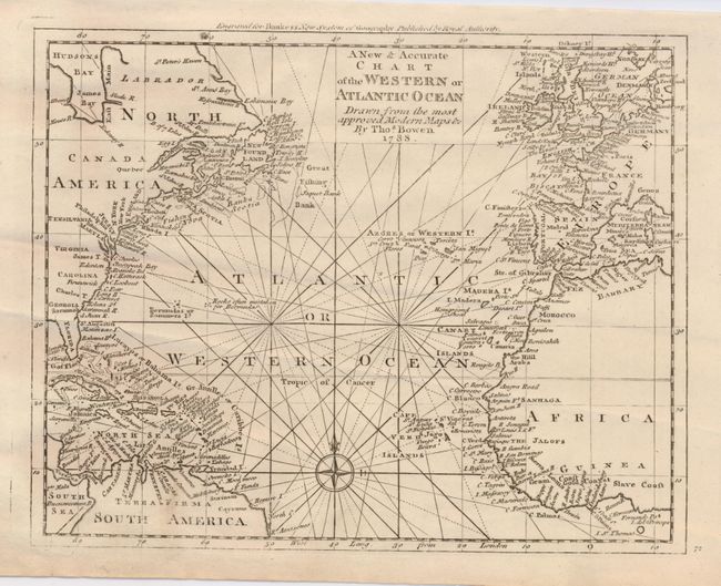 A New & Accurate Chart of the Western or Atlantic Ocean Drawn from the Most Approved Modern Maps, &c.