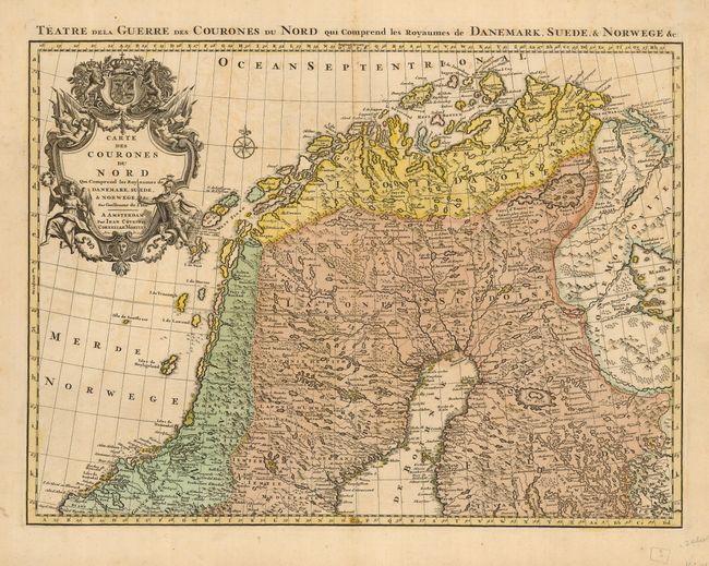 Carte des Courones du Nord qui Comprend les Royaumes de Danemark, Suede, & Norwege, &c. [together with] Seconde Carte des Courones du Nord