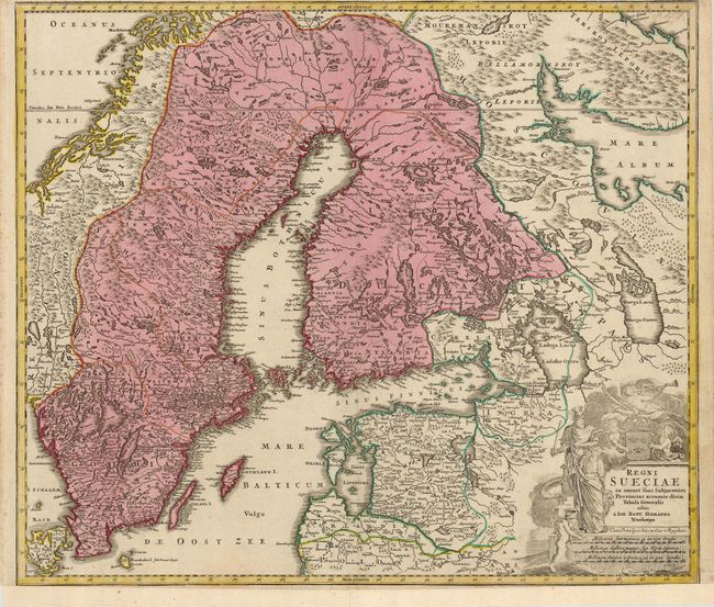 Regni Sueciae in Omnes suas Subjacentes Provincias Accurate Divisi Tabula Generalis