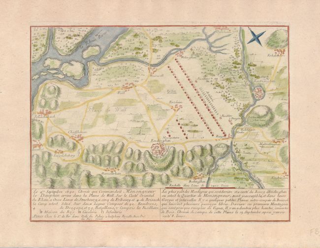 Le 4me. Septembre 1690, l'Armee que Commandoit Monseigneir le Dauphin Arriva dans la Plaine de Weill