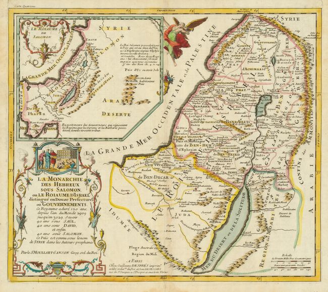La Monarchie des Hebreux sous Salomon ou de Roiaume d'Israel distrinque en Douze Prefectures ou Gouvernments