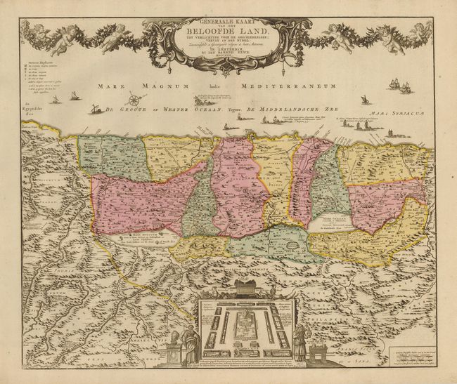 Generaale Kaart van het Beloofde Land tot Verlichting voor de Geschiedenisse; Vervat in des Bybel
