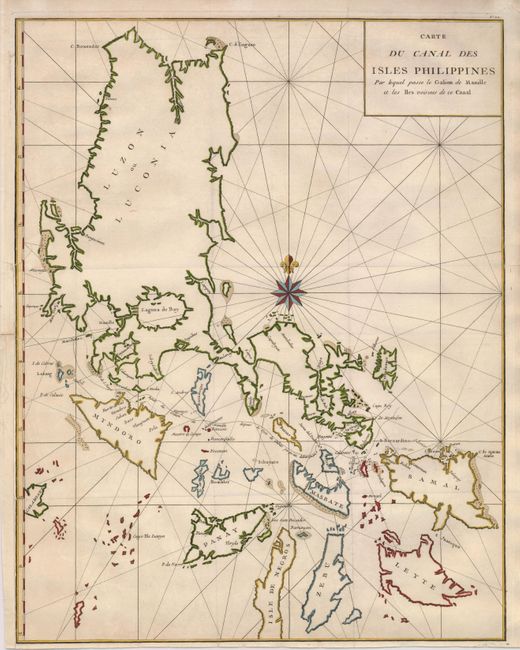 Carte du Canal des Isles Philippines Par Lequel Passe le Galion de Manille et les Iles Voisines de ce Canal
