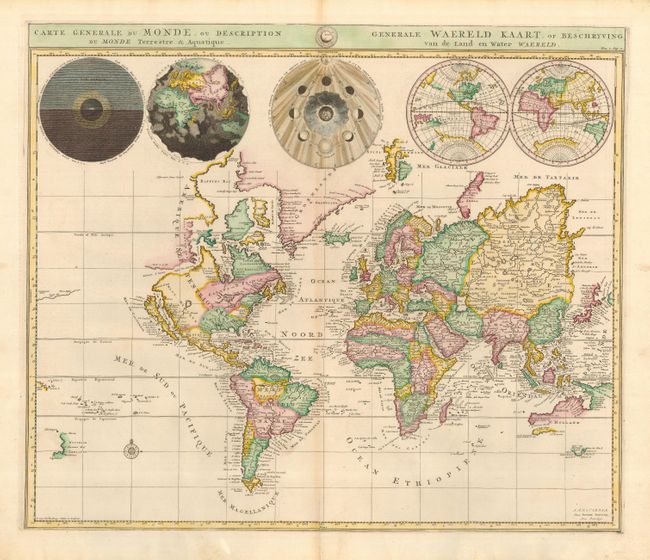 Carte Generale du Monde, ou Description du Monde Terrestre & Aquatique