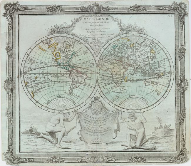 Mappe-Monde Dressee pour l'Etude de la Geographie