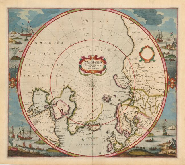Poli Arctici, et Circumiacentium Terrarum Descriptio Novissima