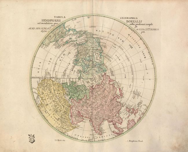 Tabula Geographica Hemisphaerii Borealis