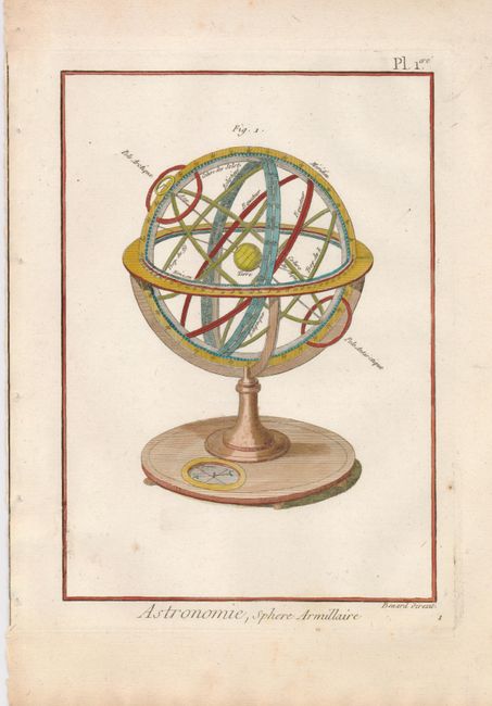 Astronomie Pl. 1 -  Sphere Armillaire