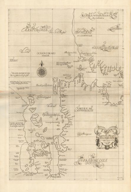 Carta Particolare dello istreto e Mare iscoperto de Heno. Hudson Ingilese nel 1611