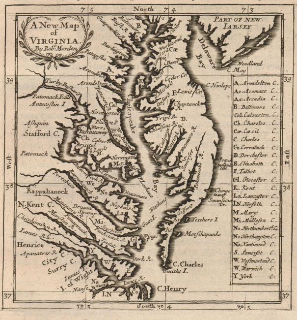 A New Map of Virginia