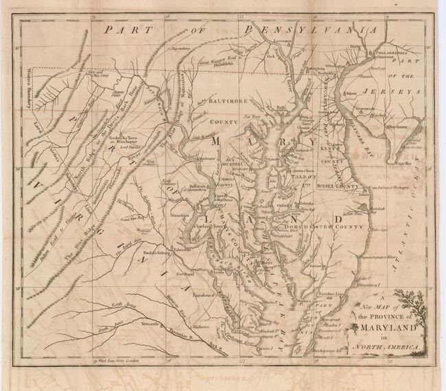 A New Map of the Province of Maryland in North America