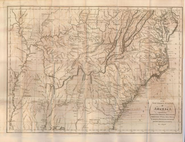 Map of the Southern States of America, Comprehending Maryland, Virginia, Kentucky, Territory Sth. of the Ohio, North Carolina, Tennessee Governmt., South Carolina, & Georgia