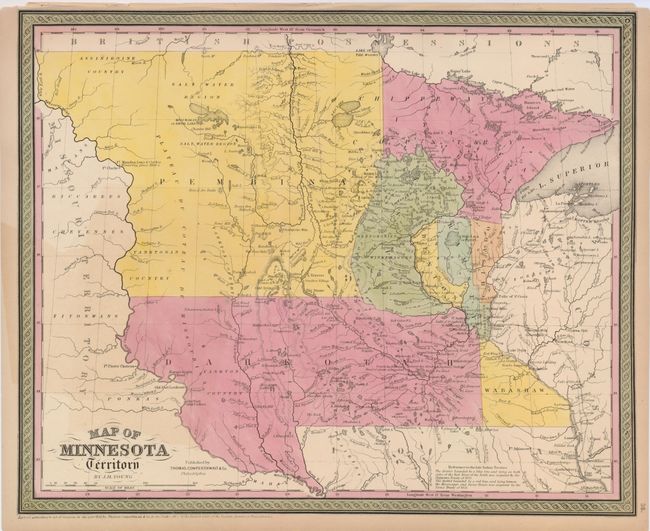 Map of Minnesota Territory by J.H. Young