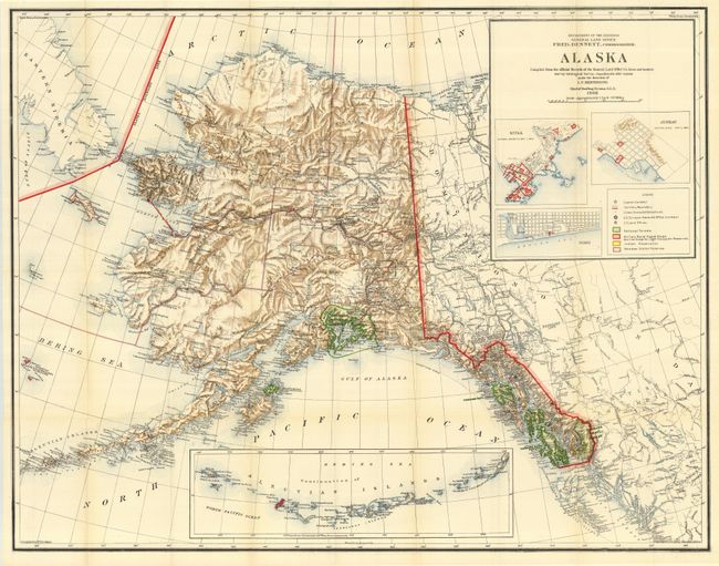 Alaska Compiled from the Official Records of the General Land Office U. S. Coast and Geodetic Survey under the direction of I.P. Berthrong