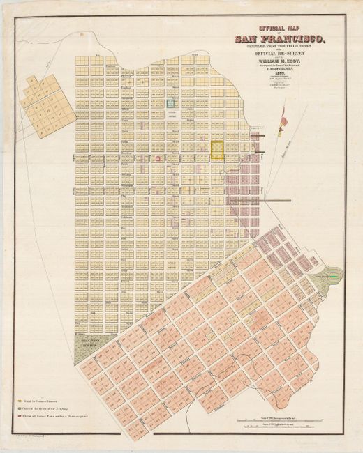 Official Map of San Francisco Compiled from the Field Notes of the Official Re-Survey