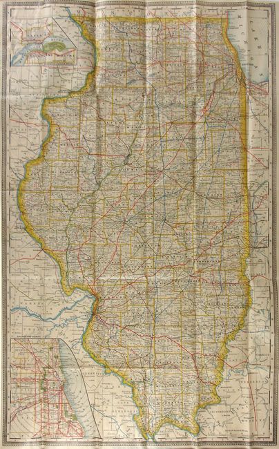 [Indexed County and Township Map of Illinois]