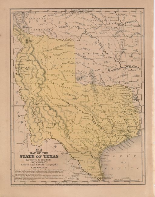 No. 13  Map of the State of Texas