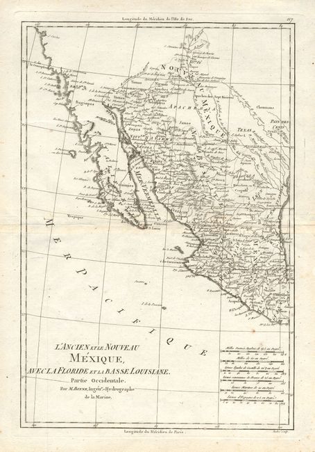 L'Ancien et Le Nouveau Mexique, avec la Floride et la Basse Louisiane.  Partie Occidentale