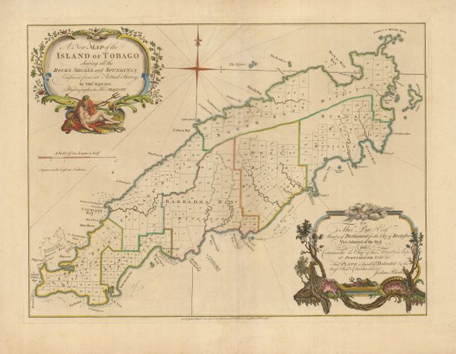 A New Map of the Island of Tobago shewing all the Rocks Shoals and Soundings Engraved from an Actual Survey