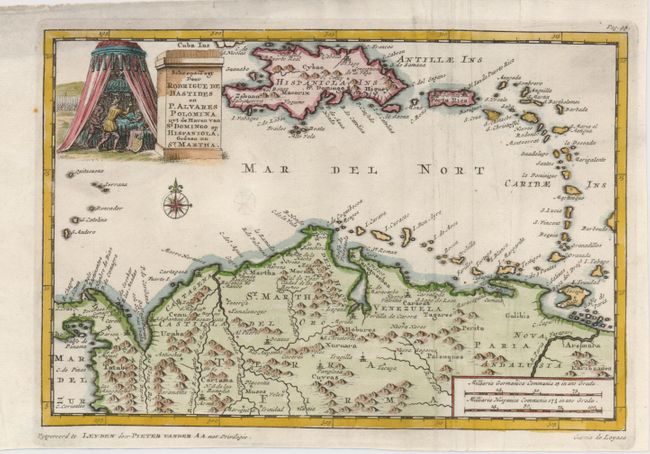 Scheeps-Togt door Rodrigue de Bastides en P. Alvares Polomina uyt de Haven van St. Domingo op Hispaniola, Gedaan na St. Martha