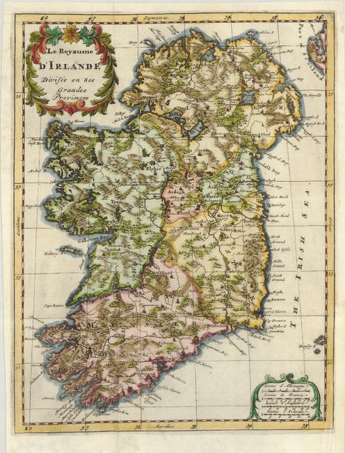 Le Royaume d'Irlande Divisee en Ses Grandes Provinces