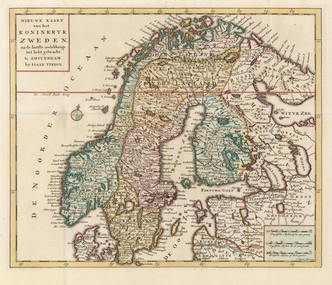 Nieuwe Kaart van het Koninkryk Zweden, na de laatste ondekkinge int licht gebracht
