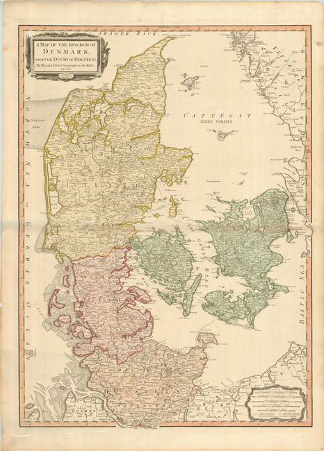 A Map of the Kingdom of Denmark with the Duchy of Holstein