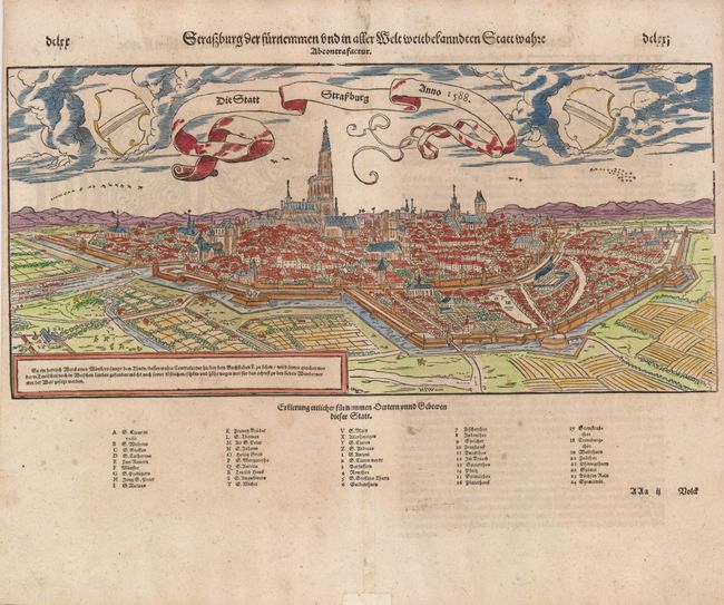 Die Statt Strasburg Anno 1588