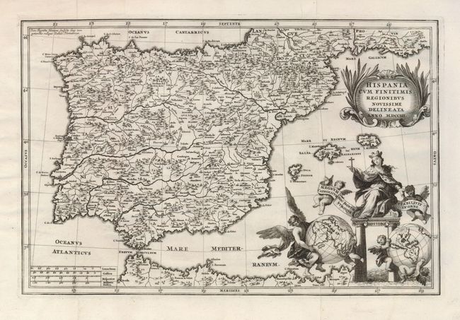 Hispania cum Finitimis Regionibus Novissime Delineata Anno MDCCIII