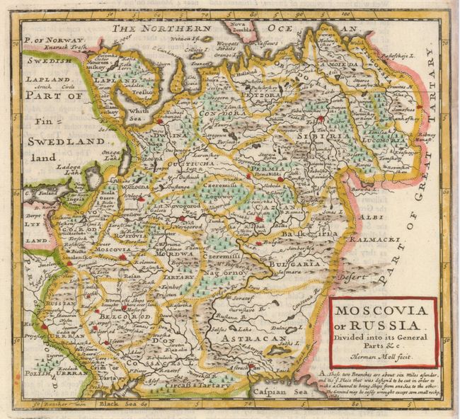 Moscovia or Russia Divided into its General Parts &c.