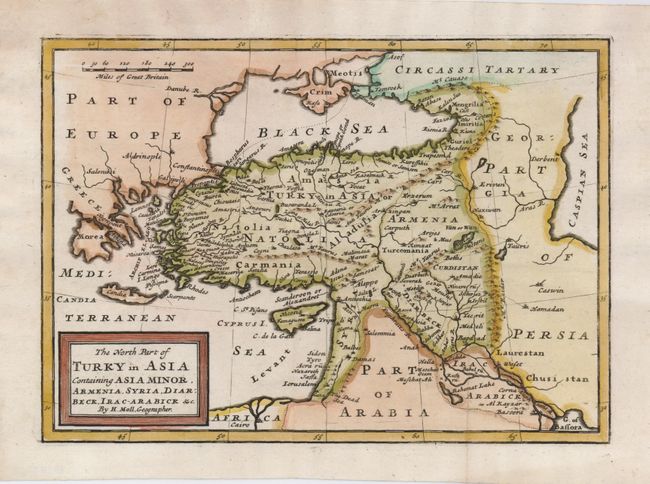 The North Part of Turkey in Asia Containing Asia Minor, Armenia, Syria, Diarbeck, Irac-Arabick &c.