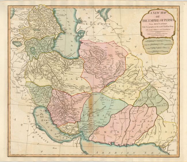 A New Map of the Empire of Persia from Monsr. D Anville
