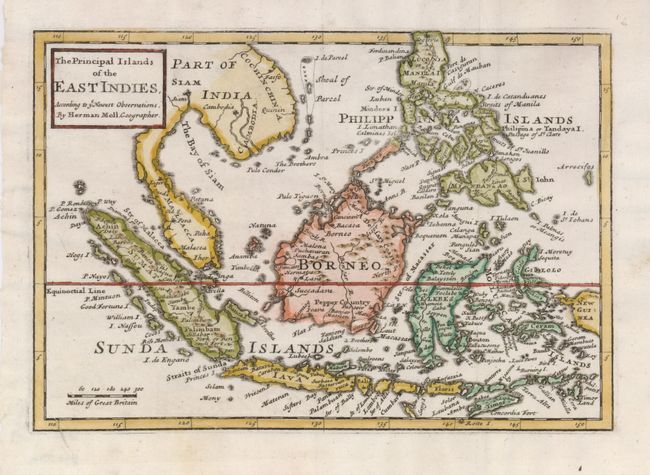 The Principal Islands of the East Indies, According to ye Newest Observations