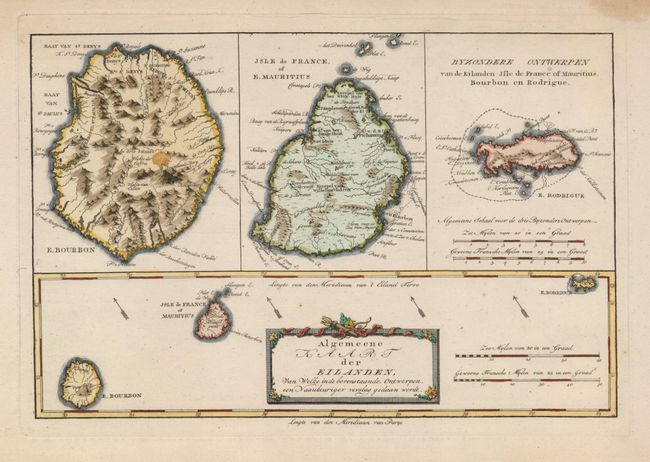 Algemeene Kaart der Eilanden, van Welke in de Bovenstaande Ontwerpen, een Naaukeuriger Verslag Gedaan Woradt