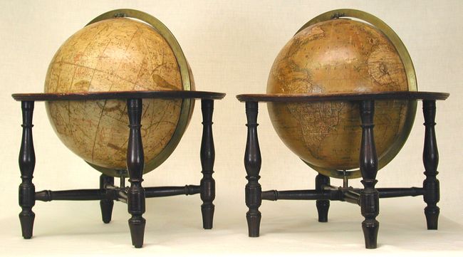 The New Twelve Inch British Terrestrial Globe [and] The New Twelve Inch British Celestial Globe