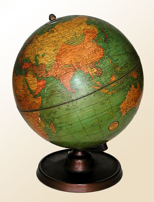 George F Cram Company Maps Old World Auctions - Auction 123 - Lot 91 - Cram's Universal Terrestrial  Globe 9 Inch