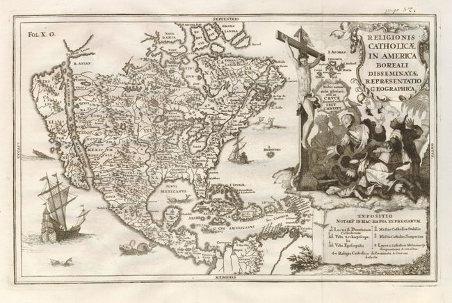 Religionis Catholicae in America Boreali Disseminatae Representatio Geographica