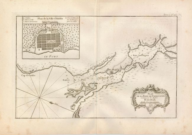Plan de la Baye de Chibouctou nommee par les Anglois Halifax.  No. 28